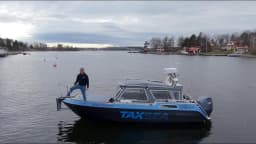 Douglas Borgudd ombord på Sirena